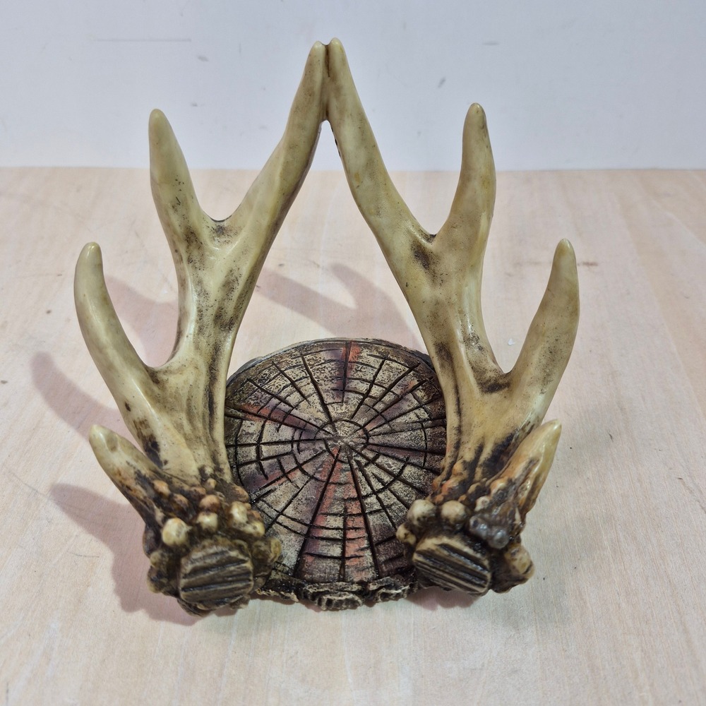 Antler Decorative coaster phone holder Rustic Lodge Cabin Decor‎ 5 Inch Height